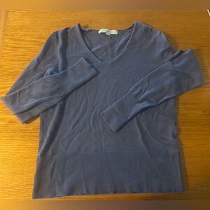 LOFT Deep Blue V-Neck Sweater